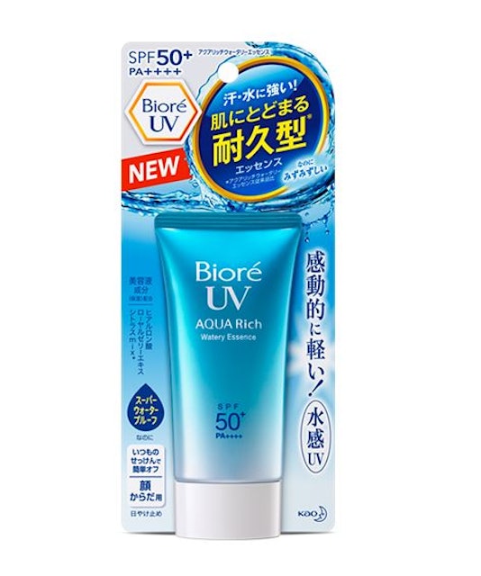 Biore UV Aqua Sunscreen Waterproof Watery Essence SPF50+ PA++++  1