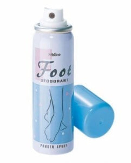 Mistine ผลิตภัณฑ์กำจัดกลิ่นเท้า Foot Deodorant Powder Spray 1