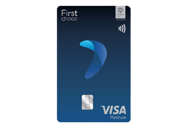 ธนาคารกรุงศรีอยุธยา จำกัด บัตรเครดิต Cash Back First Choice Visa Platinum 1