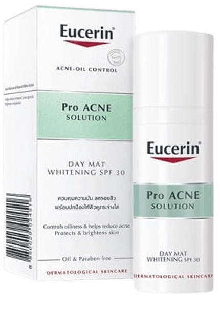 EUCERIN ครีมลดจุดด่างดำ Pro Acne Solution Day Mat Whitening SPF30 1