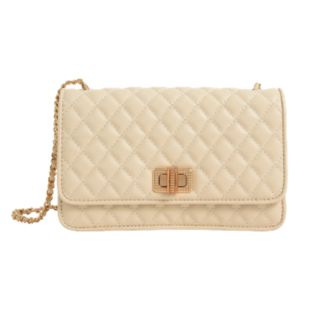 Charles & Keith กระเป๋าคลัทช์ รุ่น Quilted Turn-Lock Evening Clutch 1