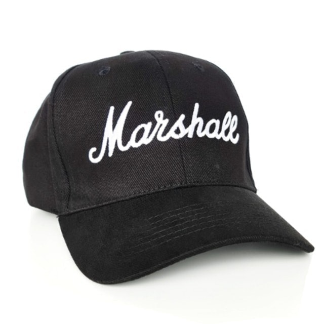 Marshall หมวกแก๊ป รุ่น Black Baseball Cap With White Logo 1