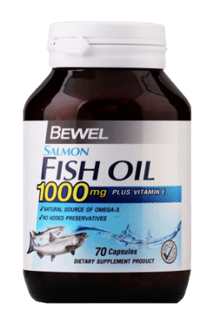 BEWEL น้ำมันปลา โอเมก้า 3 Salmon Fish Oil Plus Vitamin E 1