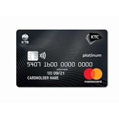 บริษัท บัตรกรุงไทย จำกัด บัตรเครดิตผ่อนสินค้า KTC PLATINUM MASTERCARD 1枚目