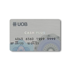 ธนาคารยูโอบี บัตรเครดิตผ่อนสินค้า UOB Cash Plus 1枚目