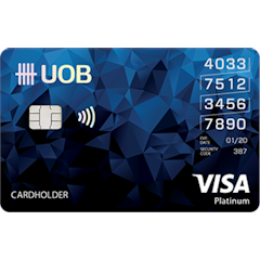 ธนาคารยูโอบี บัตรผ่อนสินค้า UOB YOLO Platinum 1枚目